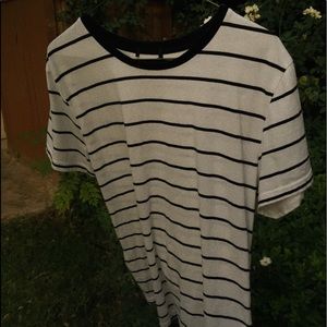 Black and white stripped shirt